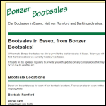 Screen shot of the Bonzer Burgers Ltd website.