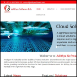 Screen shot of the Adhithya Solutions Ltd website.