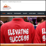 Screen shot of the Elevate Success Ltd website.