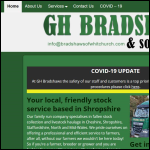 Screen shot of the Brads Haulage Ltd website.