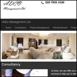 Screen shot of the Adco Management Services Ltd website.
