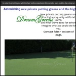 Screen shot of the Dreamgreens (Putting Greens) Ltd website.