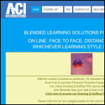 Screen shot of the Aci Training Ltd website.
