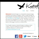 Screen shot of the Kestrel Design Solutions Ltd website.