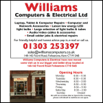 Screen shot of the Williams Radio & Electrical website.