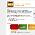 Screen shot of the Almatech Ltd website.