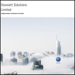 Screen shot of the Dowsett Solutions Ltd website.