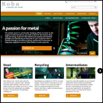 Screen shot of the Roba Metals Ltd website.