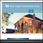 Screen shot of the Blue Angel Investments Ltd website.