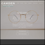 Screen shot of the Camden Contact Lens Centre website.