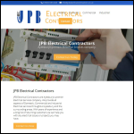 Screen shot of the JPB Electrical Contractors website.