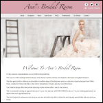 Screen shot of the Ann's Bridal Room website.