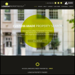 Screen shot of the The London Property Scout website.