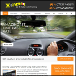 Screen shot of the HotWheelz Driving Lessons Wirral website.