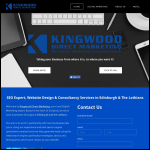 Screen shot of the Kingwood Direct Marketing website.