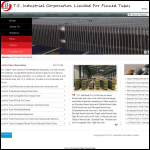 Screen shot of the T.S. Industrial Co.,Ltd website.