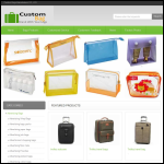 Screen shot of the custom bag manufacturer co tld website.
