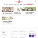 Screen shot of the ClicknPlan - Wedding Planner London website.