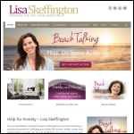 Screen shot of the Lisa Skeffington - Freedom for you from anxiety website.