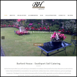 Screen shot of the Barford House Holiday Apartments website.
