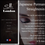 Screen shot of the Straight Hair London website.