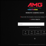 Screen shot of the AMG Design and Print Ltd website.