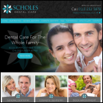 Screen shot of the Scholes Dental Care website.
