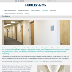 Screen shot of the Huxley & Co website.