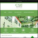 Screen shot of the CSE Electrical website.