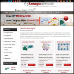 Screen shot of the Kamagra Tablets website.