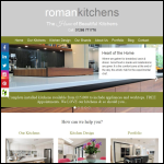 Screen shot of the Roman Kitchens website.