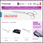 Screen shot of the Scissors Craft website.