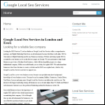 Screen shot of the Local Seo services website.