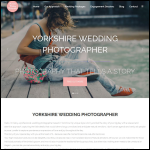 Screen shot of the Yorkshire Wedding Photographer website.