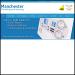 Screen shot of the Manchester Plumbing and Heating (Sale) website.