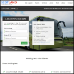 Screen shot of the Scotland Coach Company website.
