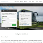 Screen shot of the Coach and Minibus Hire York website.
