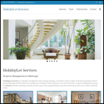 Screen shot of the Holiday Let Services website.