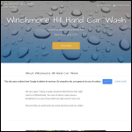 Screen shot of the Winchmore Hill Hand Car Wash website.