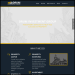 Screen shot of the Drum Investments website.