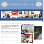 Screen shot of the Innisfree Residential Home website.