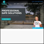 Screen shot of the Core Gates website.