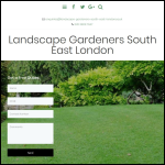 Screen shot of the Landscape Gardeners South East London website.