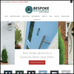 Screen shot of the Bespoke Door Installations website.