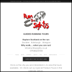 Screen shot of the Run the Sights Ltd website.
