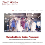 Screen shot of the Scott Miller Photography website.