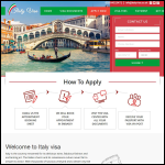 Screen shot of the Italy Visa-Italian Appointment Visa website.