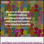 Screen shot of the Dartington Employee Benefits website.