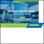 Screen shot of the Minibus Hire Scarborough UK website.
