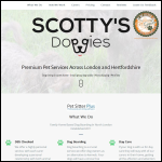 Screen shot of the Scotty's Doggies website.